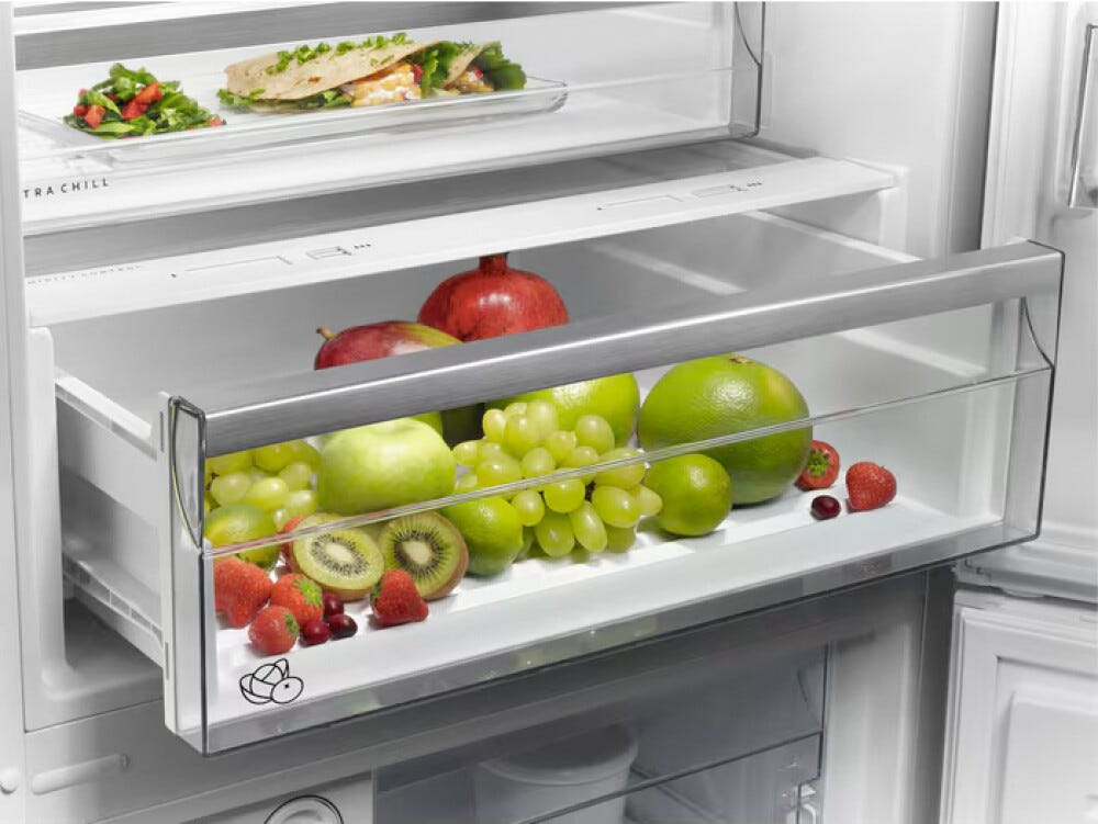 AEG ORC6M481EX Serie 6000 Frigorifero con congelatore a libera installazione cm. 70 h. 192 - lt. 481 - inox