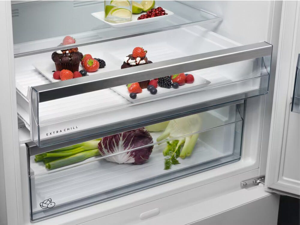 AEG ORC6M481EX Serie 6000 Frigorifero con congelatore a libera installazione cm. 70 h. 192 - lt. 481 - inox