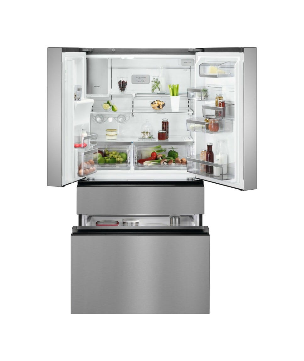AEG RMB954E9VX Serie 9000 MultiSwitch Frigorifero con congelatore french door a libera installazione cm. 92 h. 175 - lt. 617 - inox antimpronta