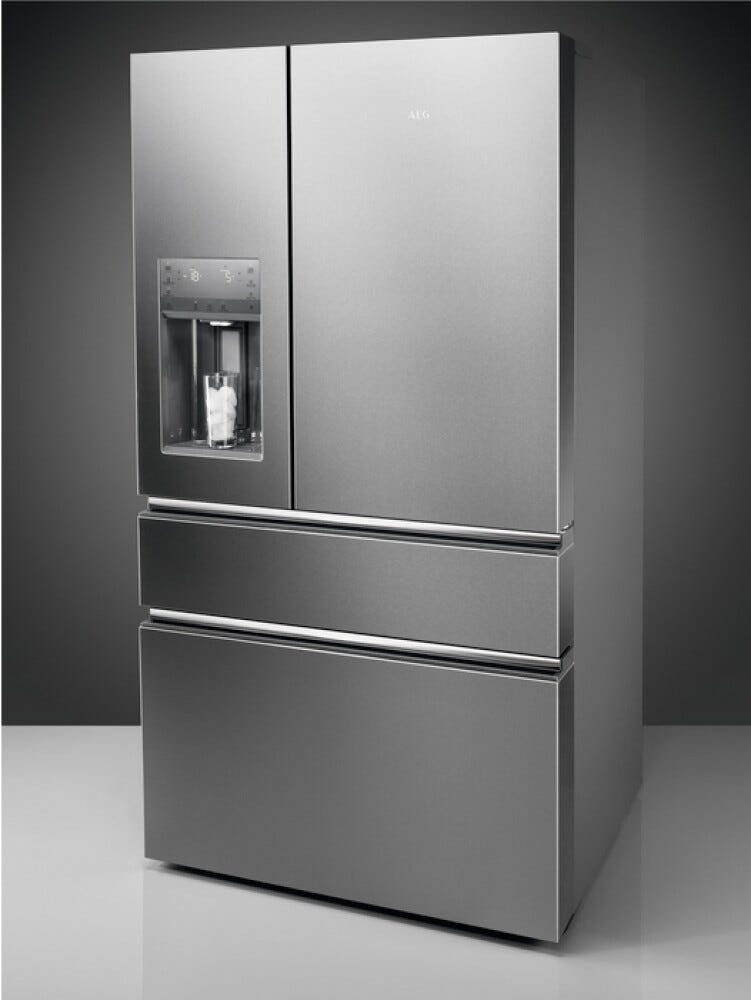 AEG RMB954E9VX Serie 9000 MultiSwitch Frigorifero con congelatore french door a libera installazione cm. 92 h. 175 - lt. 617 - inox antimpronta