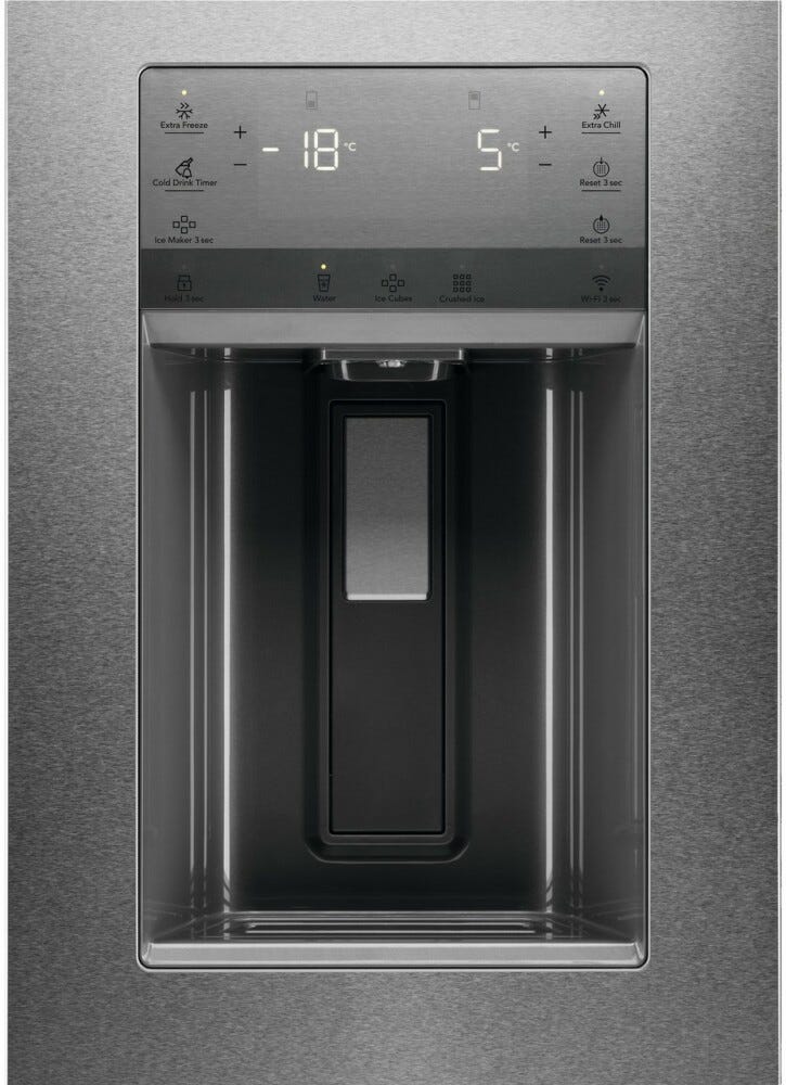 AEG RMB954E9VX Serie 9000 MultiSwitch Frigorifero con congelatore french door a libera installazione cm. 92 h. 175 - lt. 617 - inox antimpronta