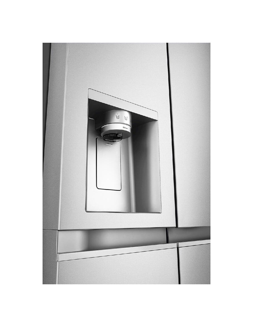 LG GSLE91MBAC Frigorifero con congelatore side by side cm. 91 h. 179 - lt. 628 - metallo