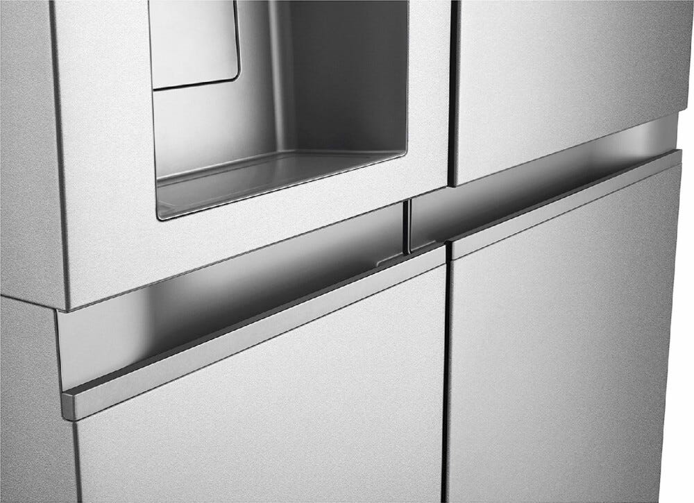 LG GSLE91MBAC Frigorifero con congelatore side by side cm. 91 h. 179 - lt. 628 - metallo