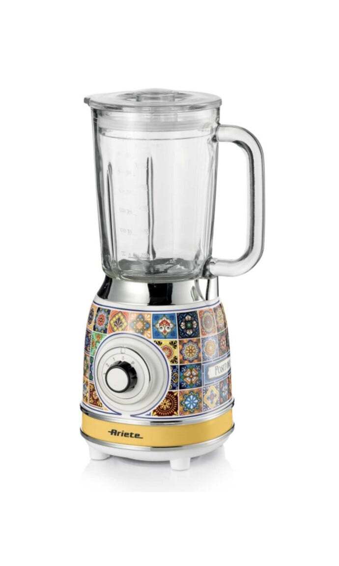 Ariete 0583/0P Positano Frullatore con tazza in vetro - giallo