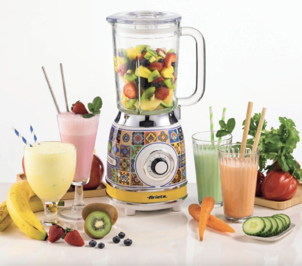 Ariete 0583/0P Positano Frullatore con tazza in vetro - giallo