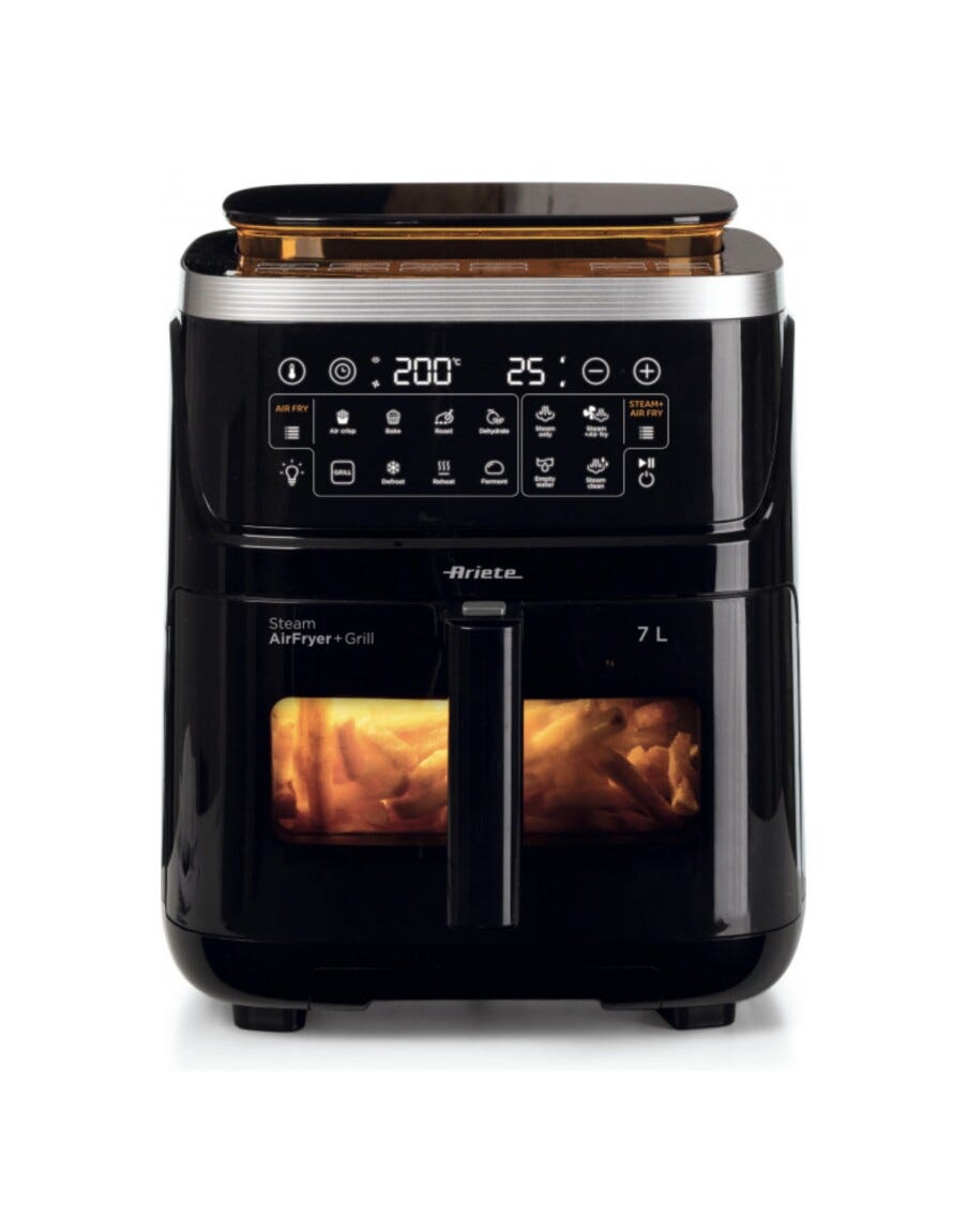 Ariete 4636/00 Friggitrice ad aria con funzione vapore - 7 lt - nero
