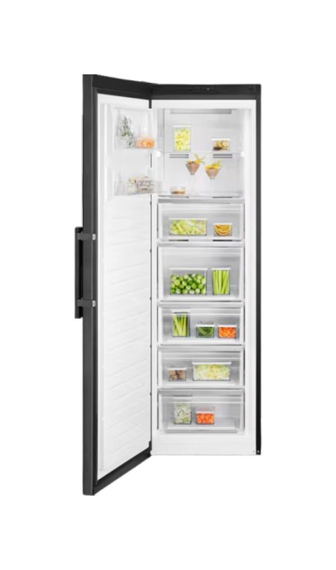 Electrolux LUS7ME28B Serie 700 Congelatore verticale a libera installazione - cm. 60 h. 186 - lt. 278 - nero