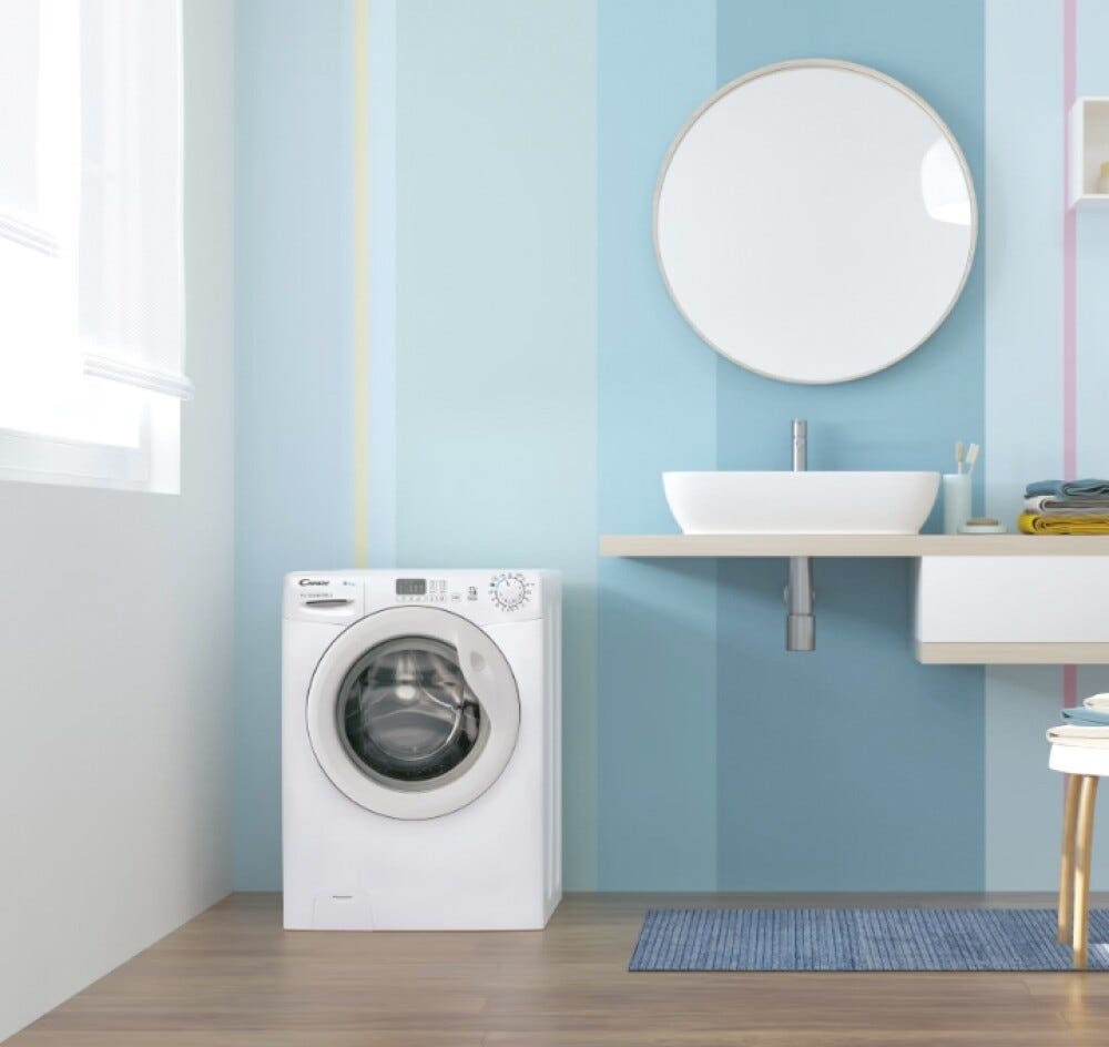 Candy EY4061DW4/1-S Easy Lavatrice slim cm. 60 - profondità 45 cm. - capacità 6 kg - bianco