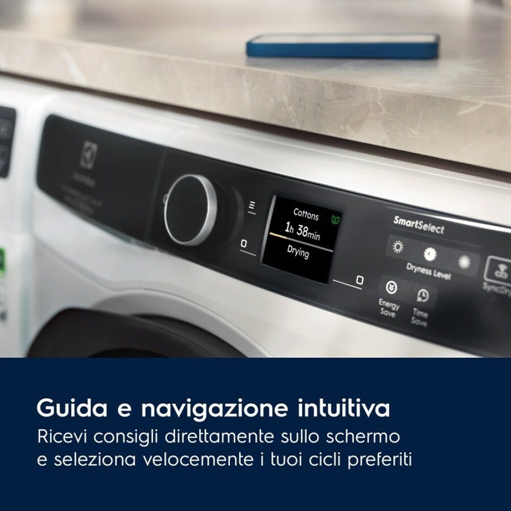 Electrolux EW9H78GCY 900 PerfectCare Asciugatrice cm. 60 - capacità 8 kg - bianco