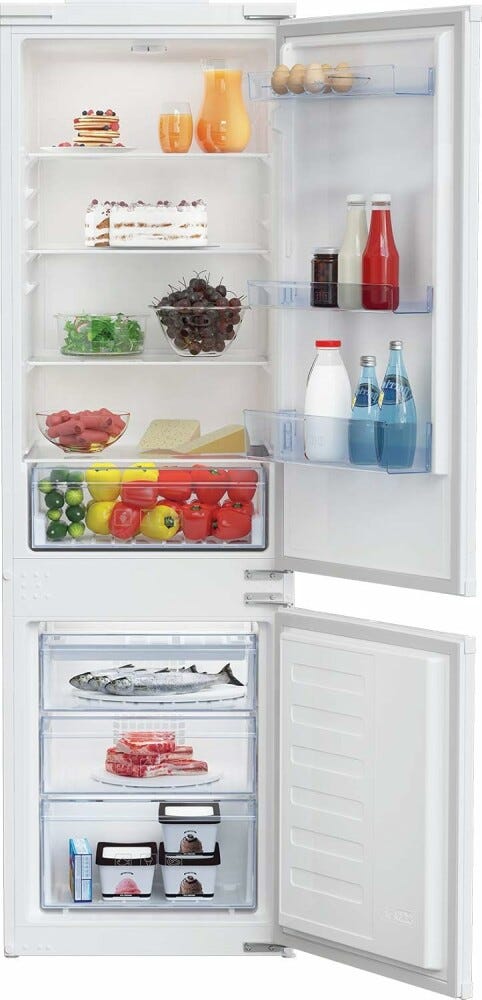 Beko BCSA285K4SN LH Frigorifero con congelatore da incasso - cm. 54 h. 178 - lt. 271
