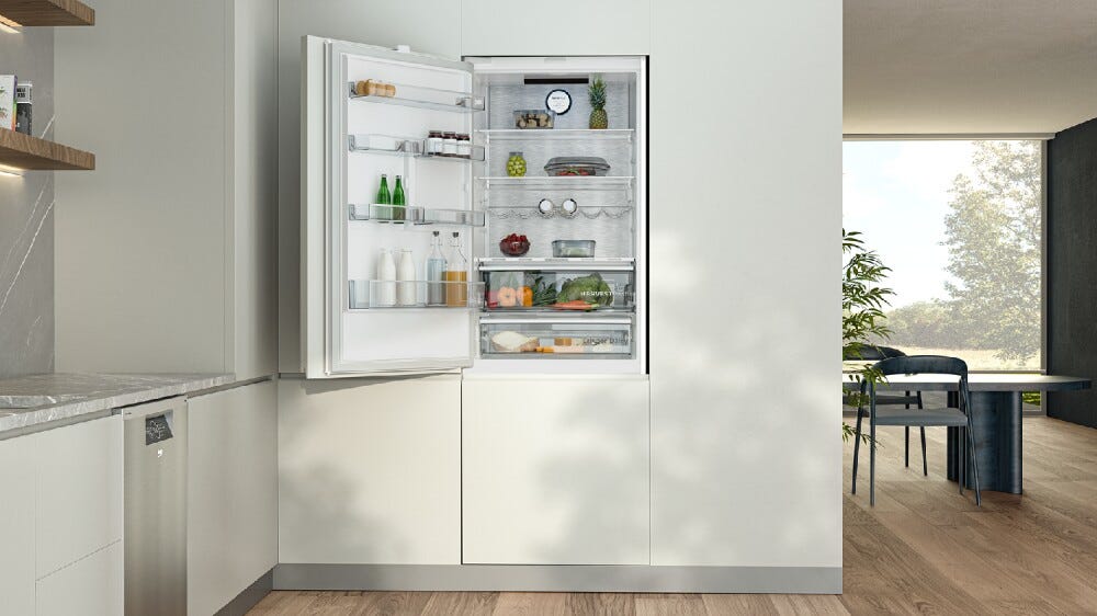 Beko BCSA285K4SN LH Frigorifero con congelatore da incasso - cm. 54 h. 178 - lt. 271