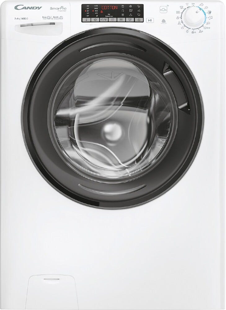 Candy CSOW 4746TWMB5-S Smart Pro Inverter Lavasciuga slim cm. 60 - profondità 45 - lavaggio 7 - asciugatura 4 - bianco