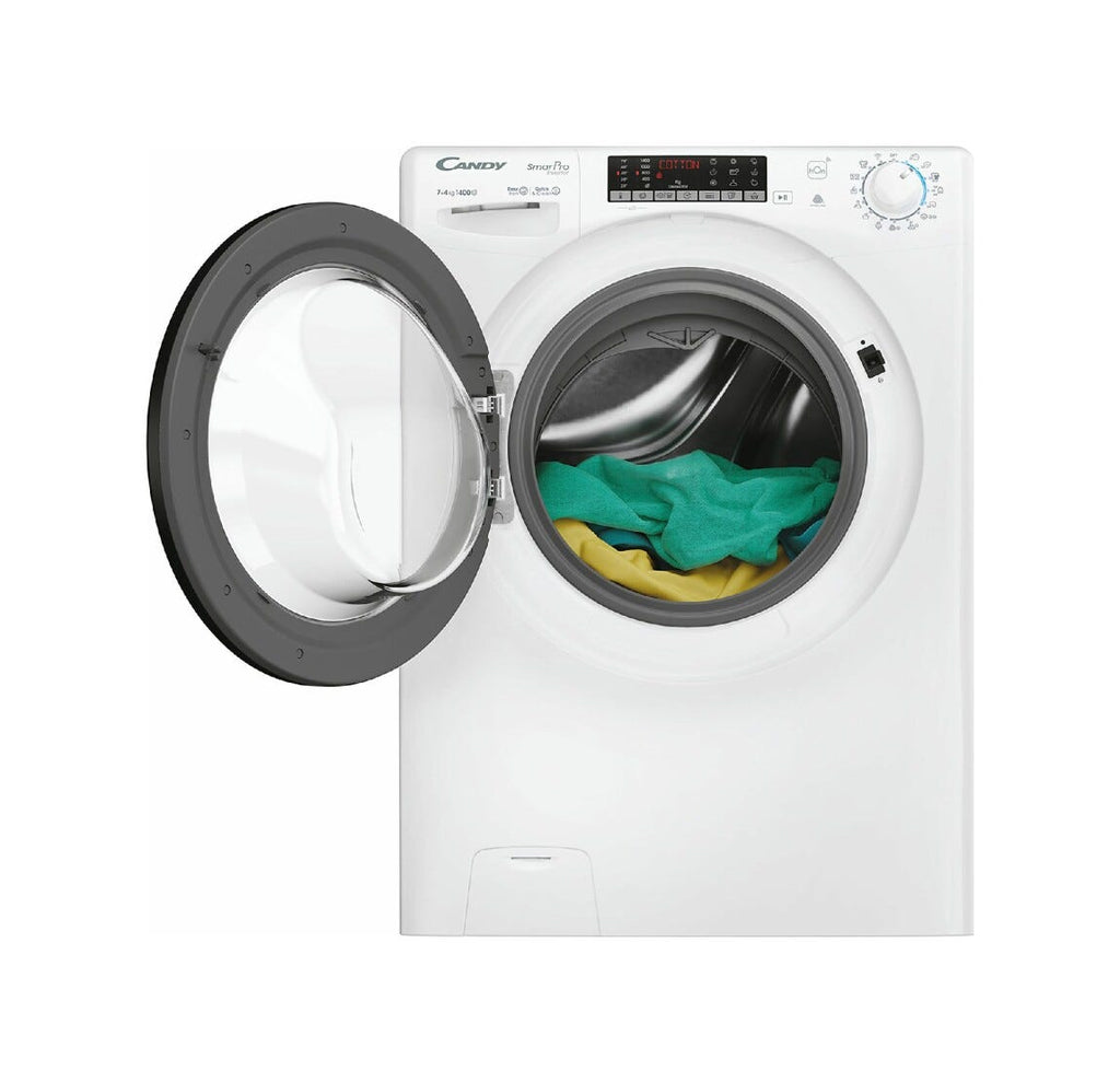 Candy CSOW 4746TWMB5-S Smart Pro Inverter Lavasciuga slim cm. 60 - profondità 45 - lavaggio 7 - asciugatura 4 - bianco