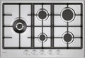 Candy CHG7WL4WTX Moderna Piano cottura a gas cm. 75 - inox