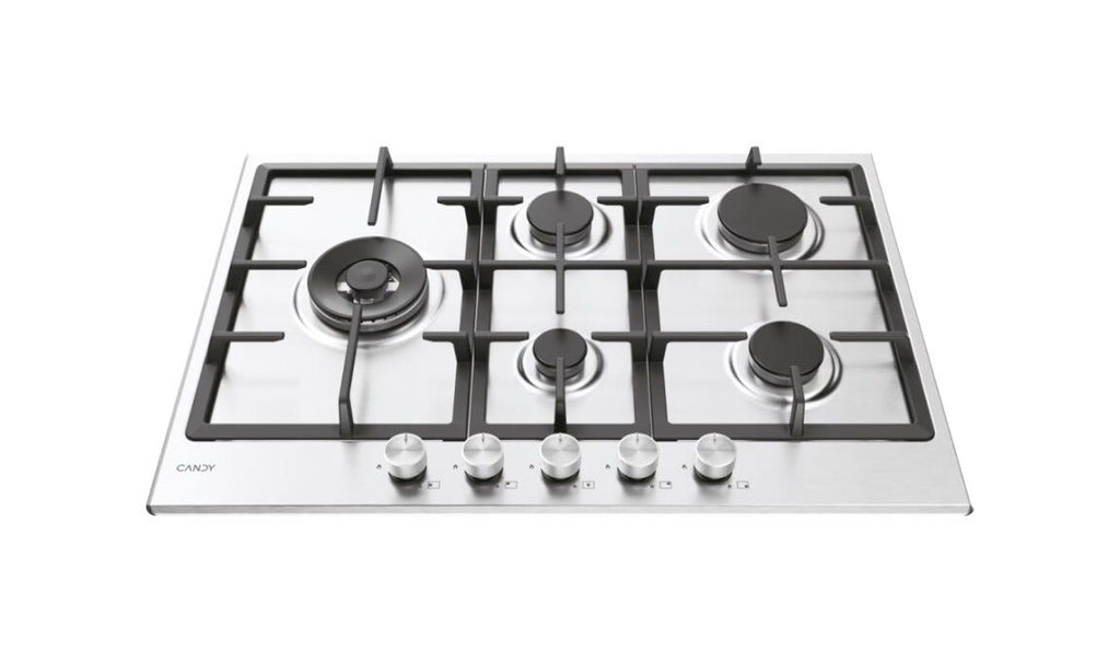 Candy CHG7WL4WTX Moderna Piano cottura a gas cm. 75 - inox