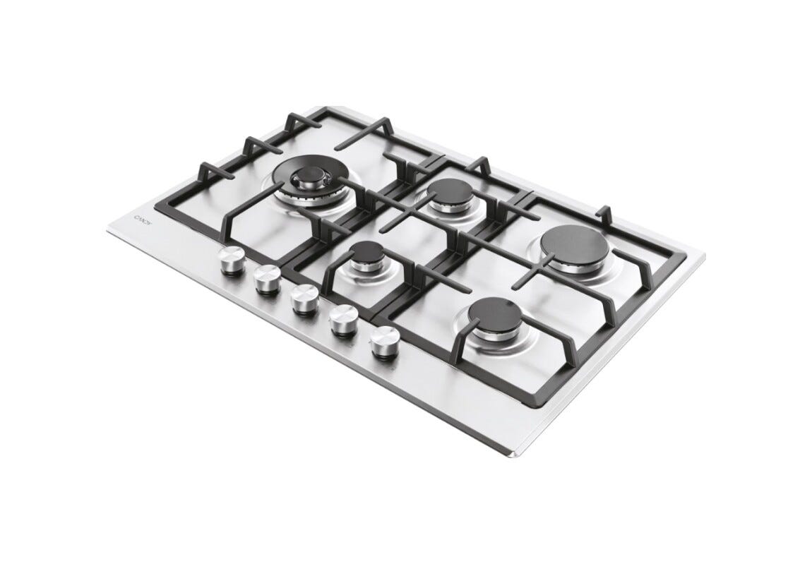 Candy CHG7WL4WTX Moderna Piano cottura a gas cm. 75 - inox