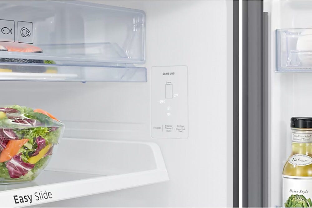 Samsung RT53DG7A14S9EF Serie 7300 AI Frigorifero con congelatore a libera installazione cm. 79 h. 185 - lt. 530 - metal inox