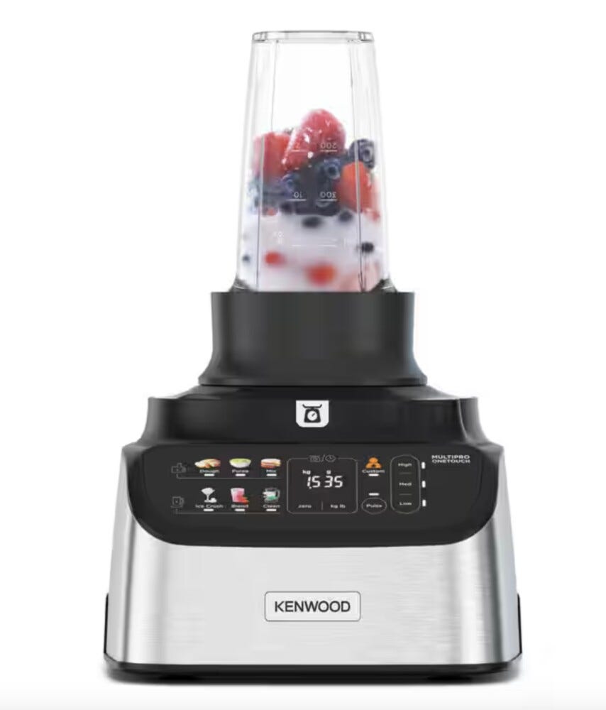 Kenwood FDM73850SS MultiPro OneTouch Robot da cucina e frullatore - 3 lt - argento/nero