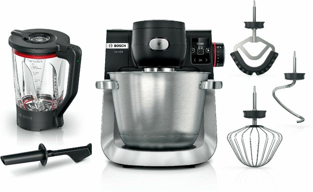 Bosch MUMS6ZS17 6 Robot da cucina multifunzione - 5,5 lt - nero / acciaio spazzolato