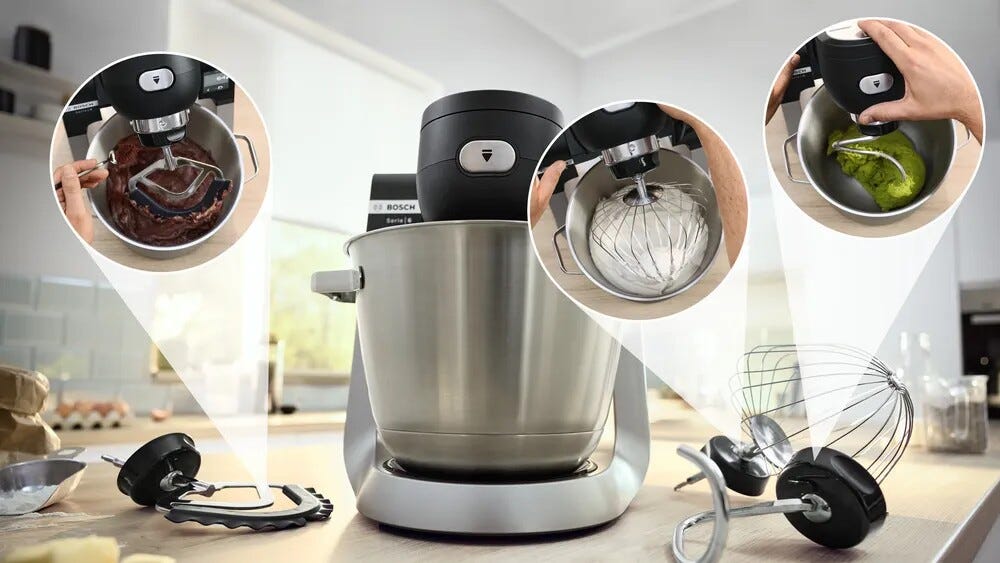 Bosch MUMS6ZS17 6 Robot da cucina multifunzione - 5,5 lt - nero / acciaio spazzolato