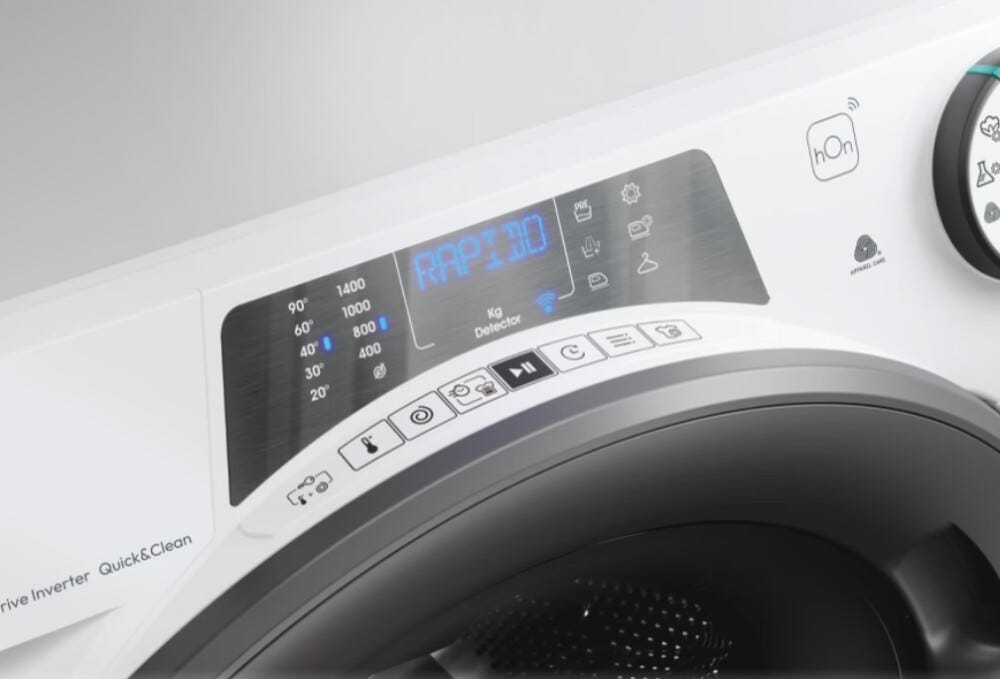 Candy RPW4856BWMR9/1-S RapidÓ PRO Lavasciuga cm. 60 - lavaggio 8 kg - asciugatura 5 kg - bianco
