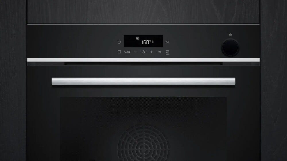 Siemens HR532GBS3 Forno combinato a vapore cm. 60 - inox/nero