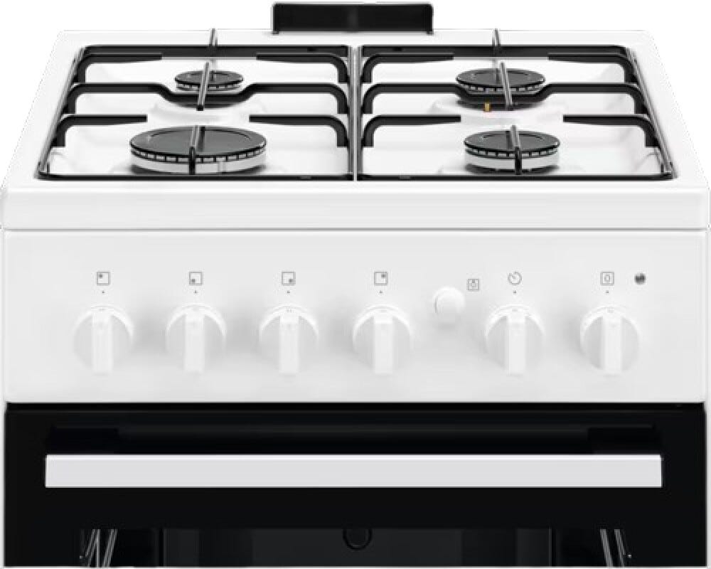 Electrolux LKG500013W Cucina da accosto cm. 50 - 4 fuochi gas + 1 forno a gas - bianco