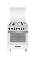 Glem SA664MWH6 Specialista Cucina da accosto cm. 60 - 4 fuochi a gas - bianco opaco