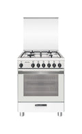 Glem SA664VWH Specialista Cucina da accosto cm. 60 - 4 fuochi a gas - bianco opaco