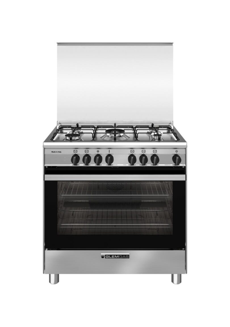 Glem SA865MI6 Specialista Cucina da accosto cm. 80 - 5 fuochi a gas - inox
