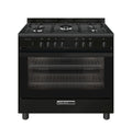 Glem SA965MBK Specialista Cucina da accosto cm. 90 - 5 fuochi a gas - nero opaco