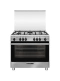 Glem SA965VI Specialista Cucina da accosto cm. 90 - 5 fuochi a gas - inox