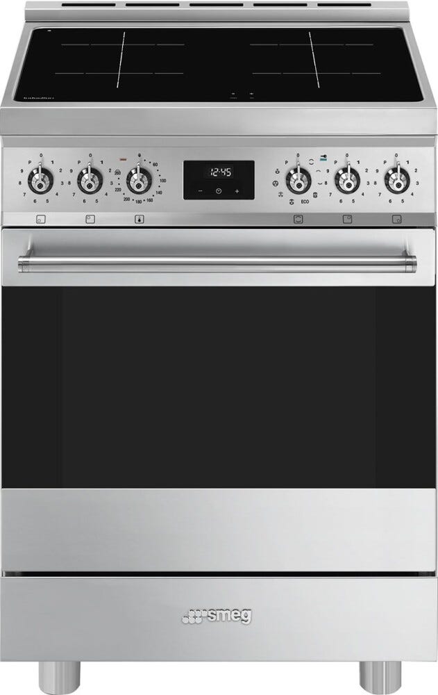 Smeg C6IPXM2 Classica Cucina da accosto cm. 60x60 - 4 zone induzione + forno elettrico pirolitico - inox