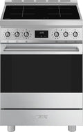 Smeg C6IPXM2 Classica Cucina da accosto cm. 60x60 - 4 zone induzione + forno elettrico pirolitico - inox