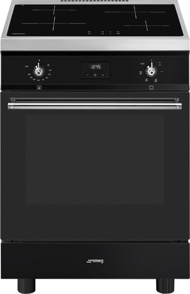 Smeg C6IMBLT2 Classica Cucina da accosto cm.60x60 - 4 zone induzione + 1 forno elettrico - nero