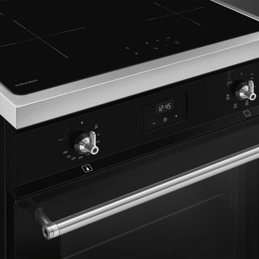 Smeg C6IMBLT2 Classica Cucina da accosto cm.60x60 - 4 zone induzione + 1 forno elettrico - nero