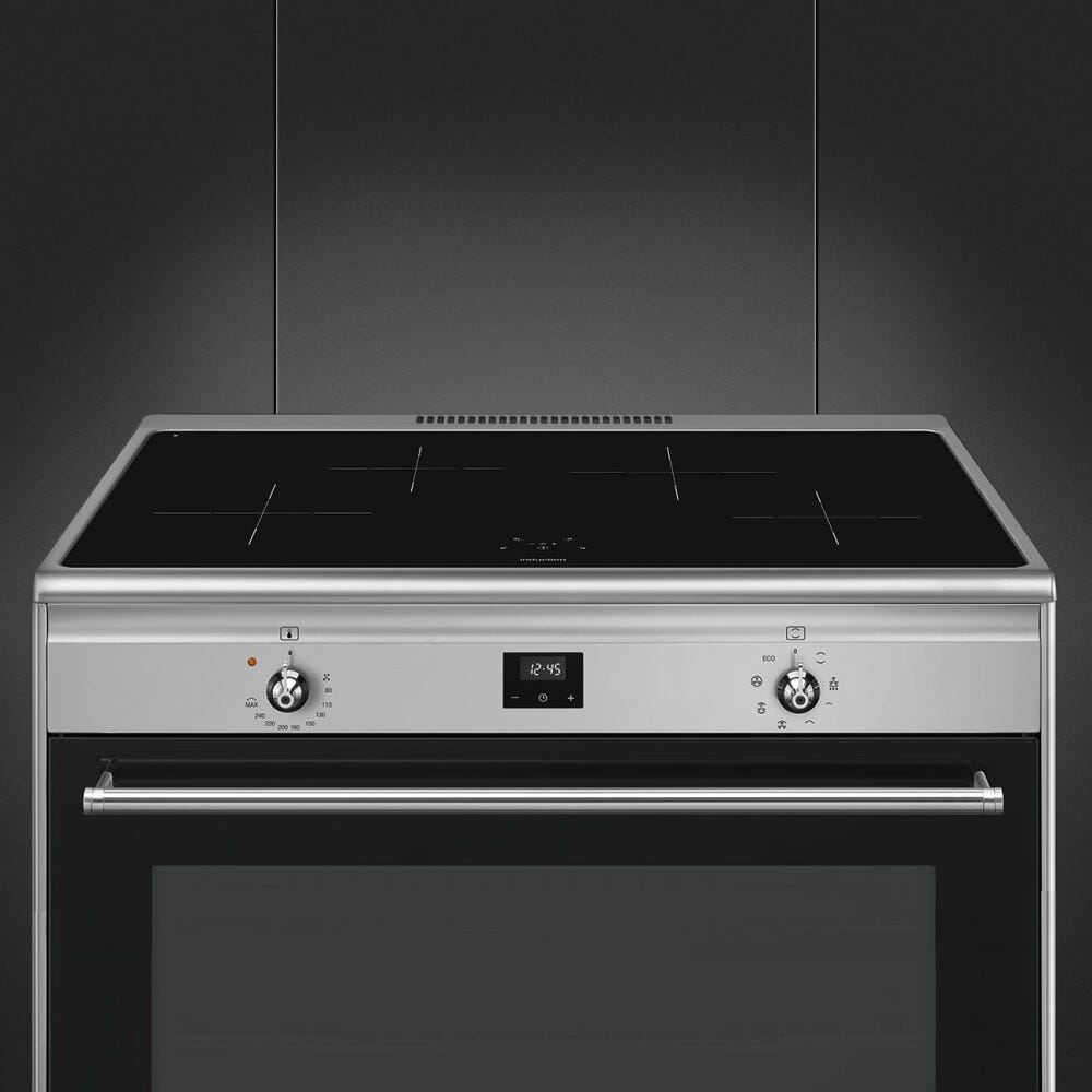 Smeg CG90CIXT Classica Cucina da accosto cm. 90x60 - 4 zone induzione + 1 forno elettrico - inox