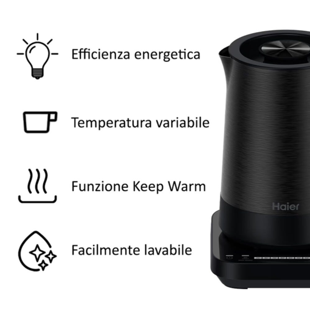 Haier HKE5A 011 I-Master Serie 5 Bollitore elettrico 1,7 l - nero