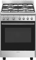 Smeg CX60GMX Classica Cucina da accosto cm. 60x60 - 4 fuochi a gas + 1 forno elettrico - inox