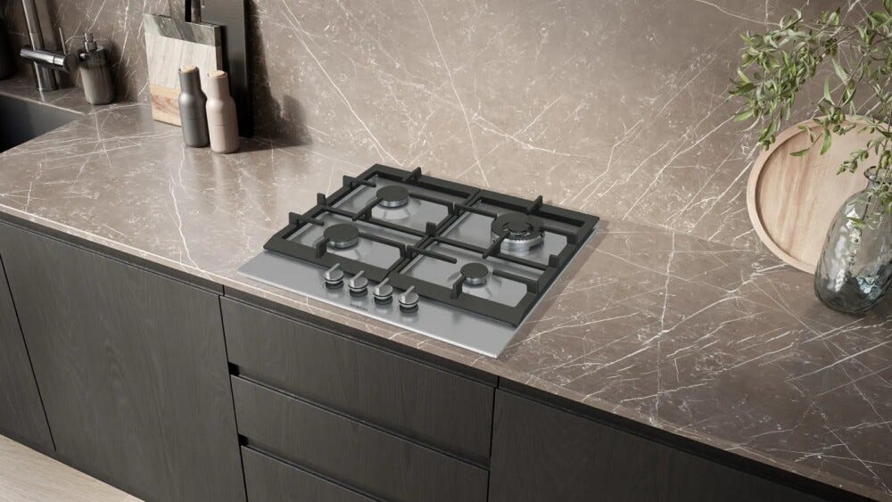Siemens EC6A5HI90 iq500 Piano cottura a gas cm. 59 - inox