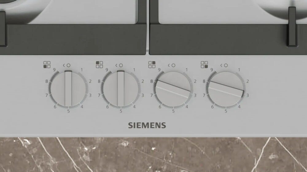 Siemens EC6A5HI90 iq500 Piano cottura a gas cm. 59 - inox