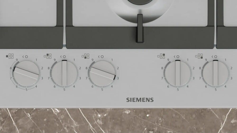 Siemens EC7A5SI90 iq500 Piano cottura a gas cm. 75 - inox
