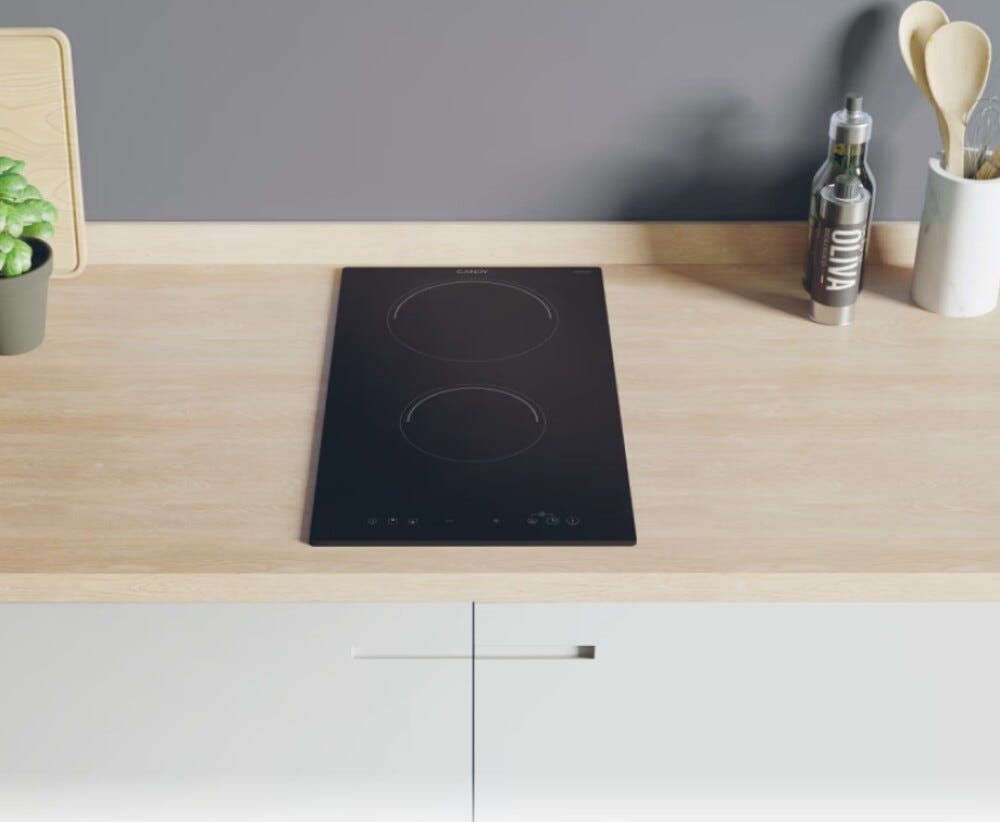 Candy CID 30/1 Idea Piano cottura a induzione domino cm. 29 - vetroceramica nero