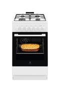Electrolux LKK520032W Cucina da accosto cm. 50 - 4 fuochi gas + 1 forno elettrico - bianca