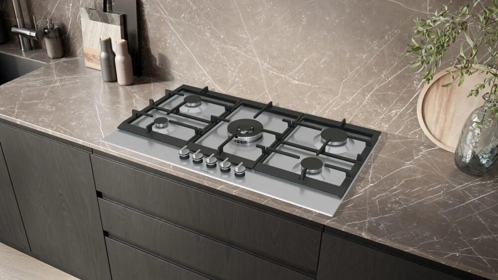 Siemens EC9A5RI90 iq500 Piano cottura a gas cm. 90 - inox