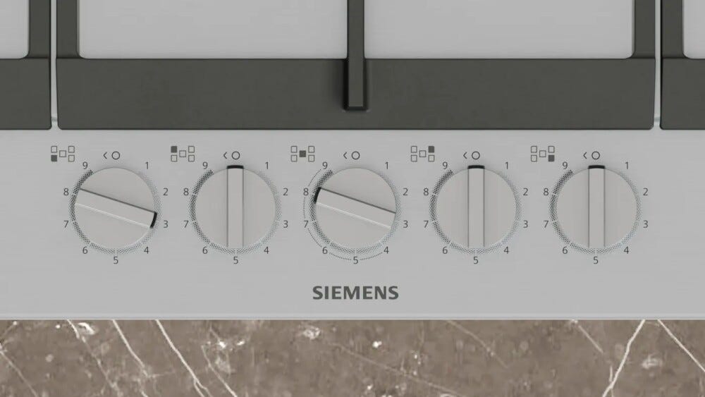 Siemens EC9A5RI90 iq500 Piano cottura a gas cm. 90 - inox