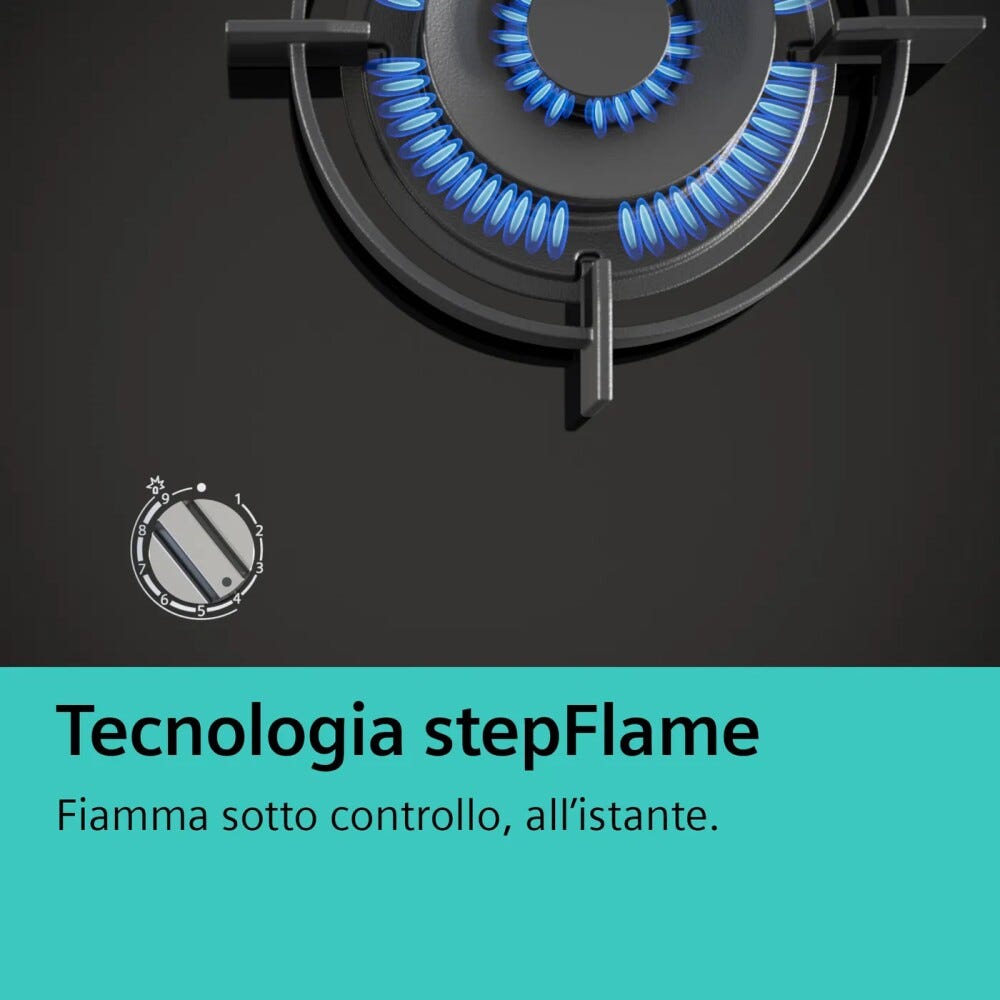 Siemens EC9A5RI90 iq500 Piano cottura a gas cm. 90 - inox
