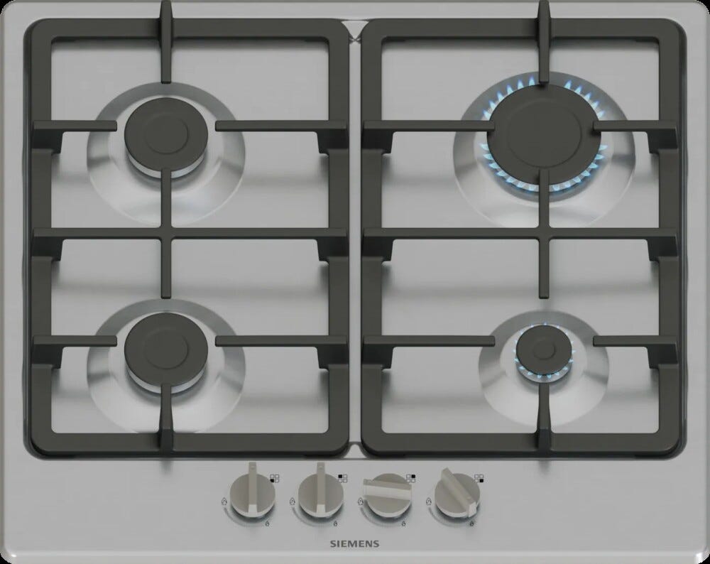 Siemens EG6B5PK90 iq300 Piano cottura a gas cm. 58 - inox