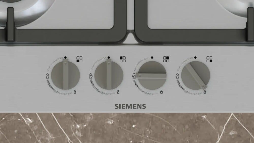 Siemens EG6B5PK90 iq300 Piano cottura a gas cm. 58 - inox