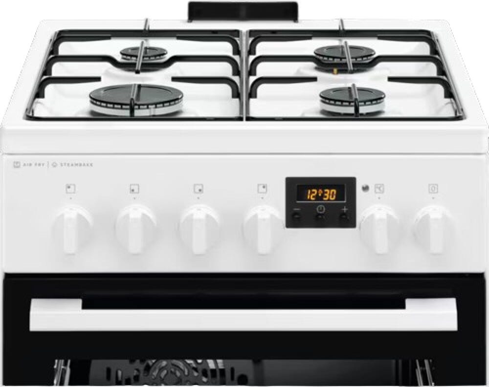 Electrolux LKK560232W serie 600 Cucina da accosto cm. 50 - 4 fuochi gas + 1 forno elettrico - bianco